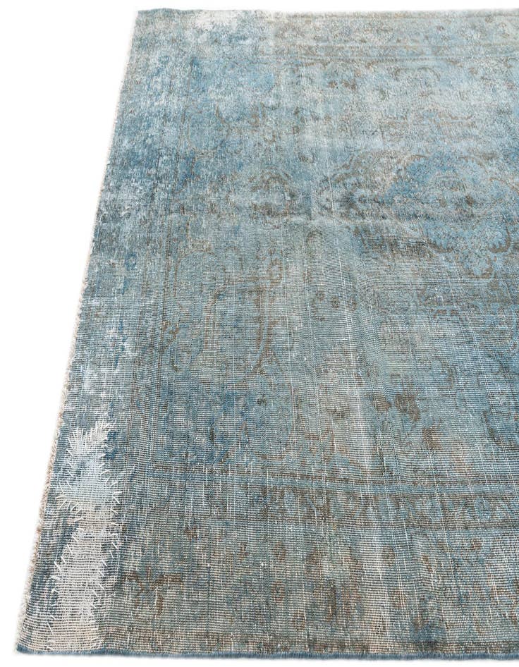 Detail image of  6' 7 x 9' 3  Hand Knotted Ultra Vintage Persian Wool Rug