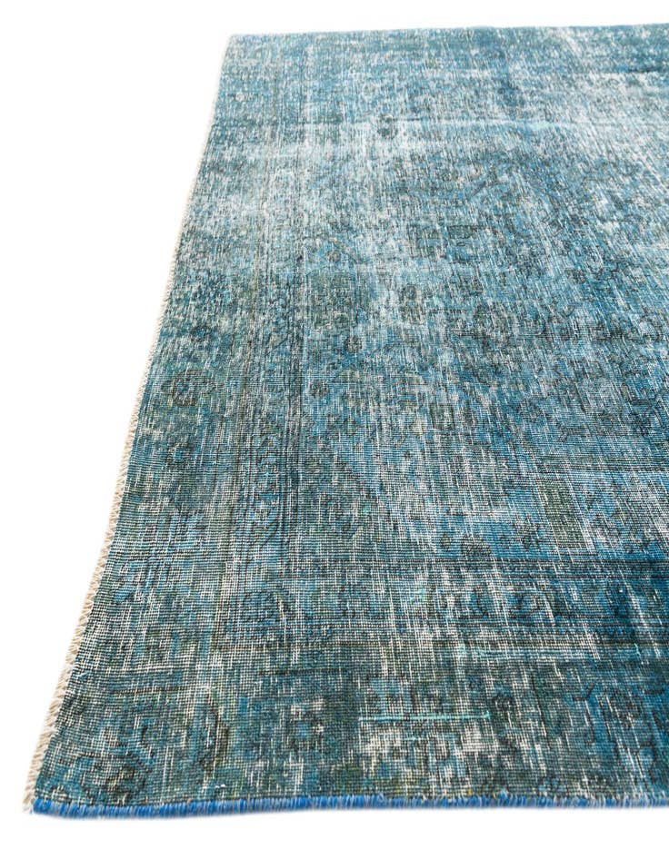 Detail image of  5' 9 x 9'  Hand Knotted Ultra Vintage Persian Wool Rug