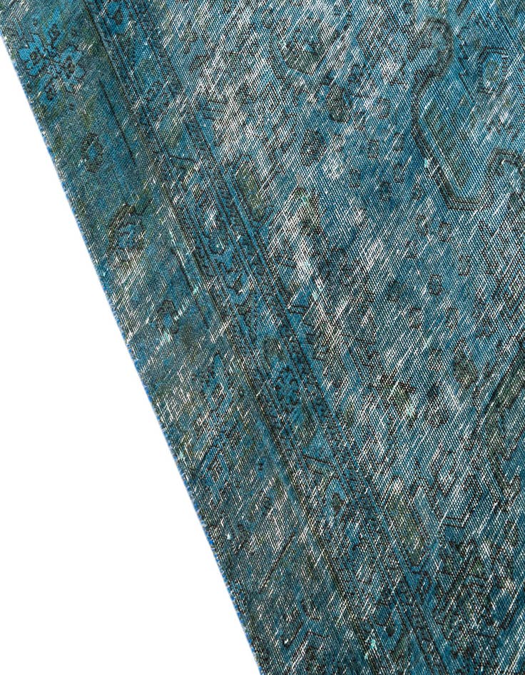 Detail image of  5' 9 x 9'  Hand Knotted Ultra Vintage Persian Wool Rug