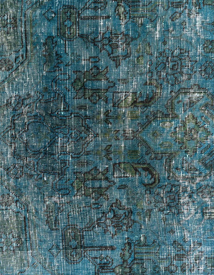 Detail image of  5' 9 x 9'  Hand Knotted Ultra Vintage Persian Wool Rug