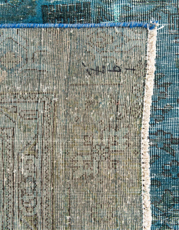 Detail image of  5' 9 x 9'  Hand Knotted Ultra Vintage Persian Wool Rug