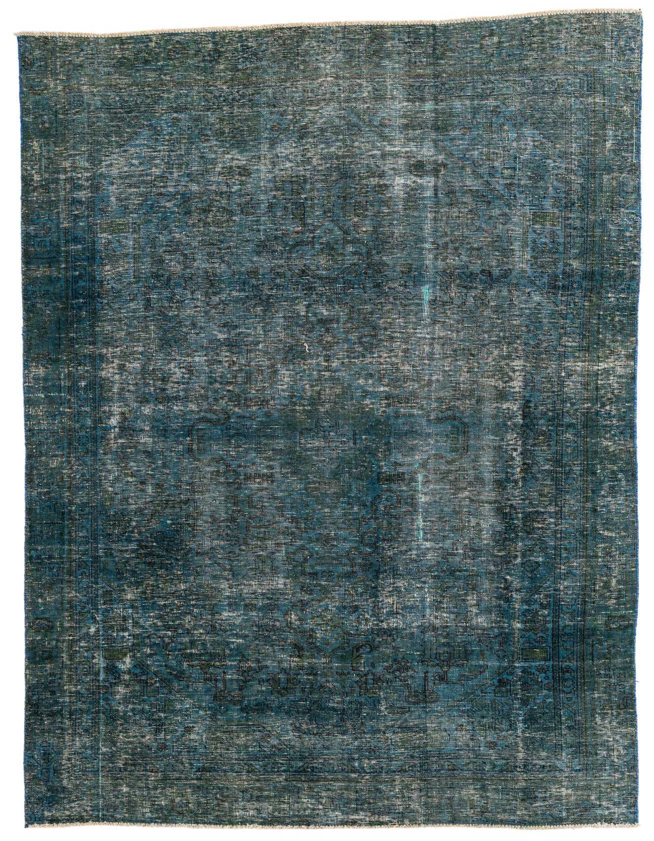 A 6x9 rectangular Ultra Vintage rug by Rugs.com with a faded blue Persian medallion pattern and flat pile.