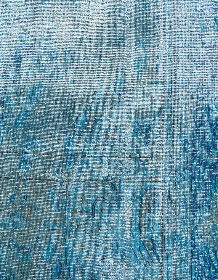 Detail image of  7' 3 x 7' 7  Hand Knotted Ultra Vintage Persian Wool Rug