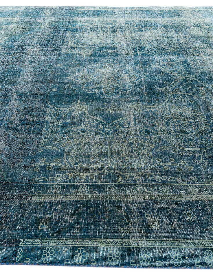 Detail image of  10' x 12'  Hand Knotted Ultra Vintage Persian Wool Rug