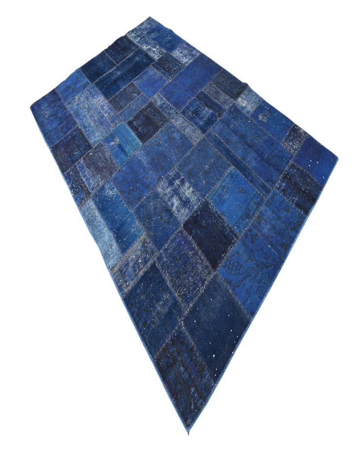 Detail image of  6' x 9'  Hand Knotted Ultra Vintage Persian Wool Rug