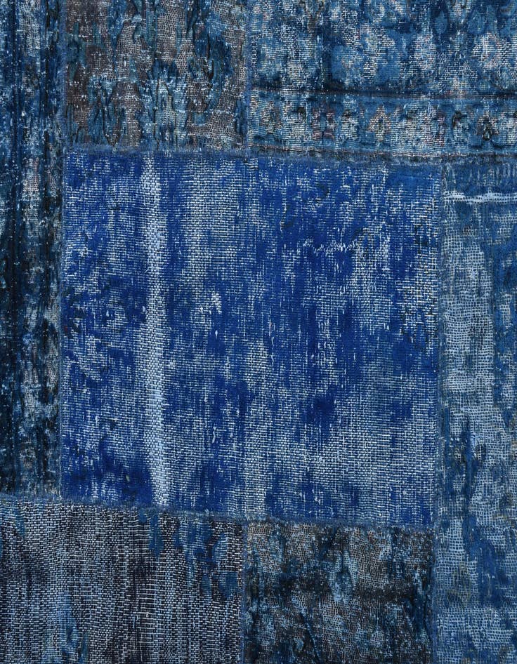 Detail image of  6' 8 x 10'  Hand Knotted Ultra Vintage Persian Wool Rug