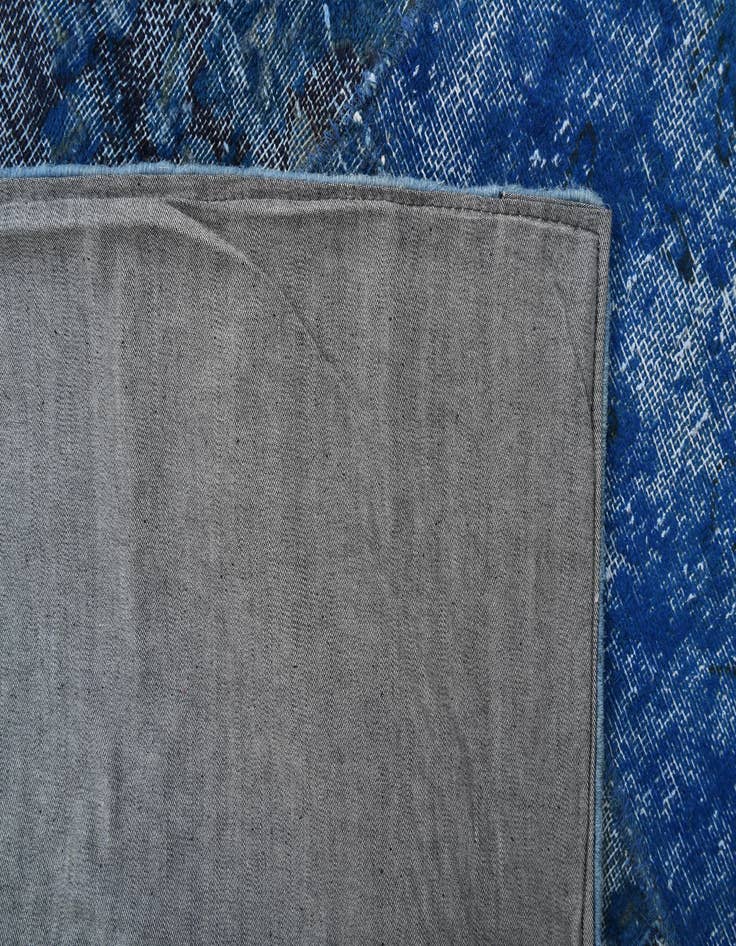 Detail image of  6' 8 x 10'  Hand Knotted Ultra Vintage Persian Wool Rug