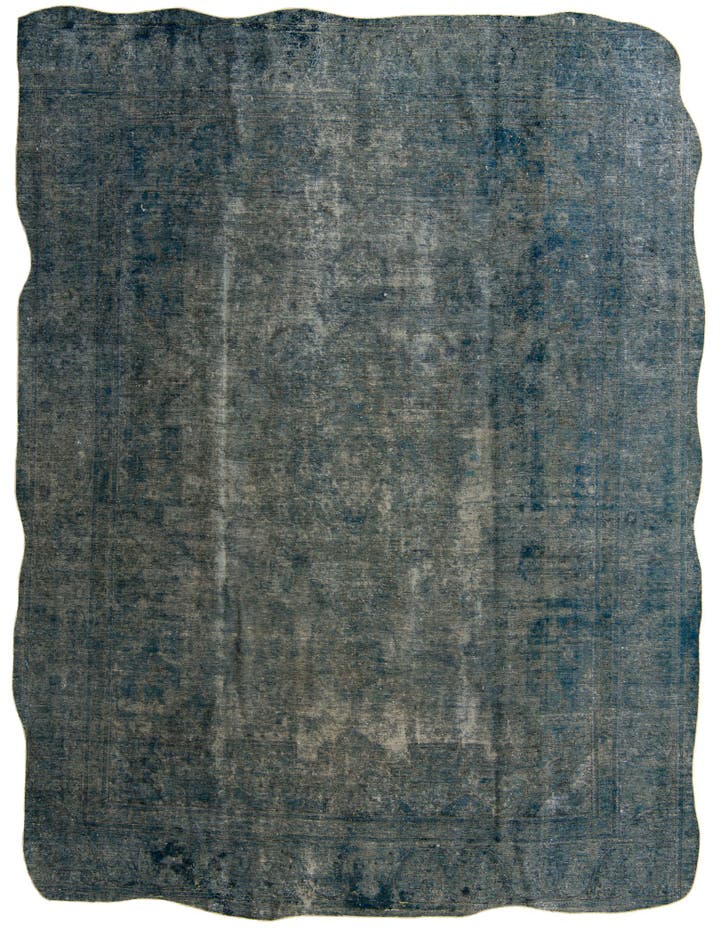  9' 5 x 12' 1  Hand Knotted Ultra Vintage Persian W...
