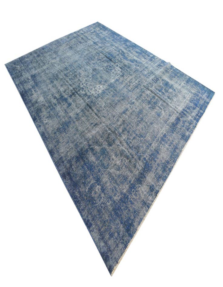 Detail image of  9' 10 x 13'  Hand Knotted Ultra Vintage Persian Wool Rug