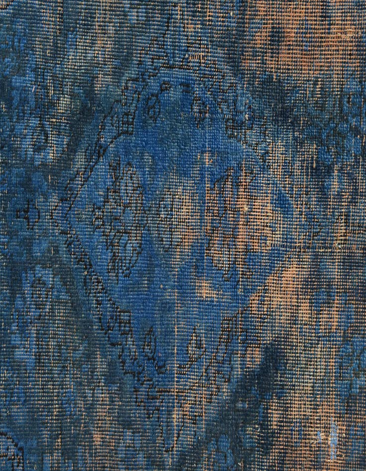 Detail image of  6' 5 x 8' 3  Hand Knotted Ultra Vintage Persian Wool Rug