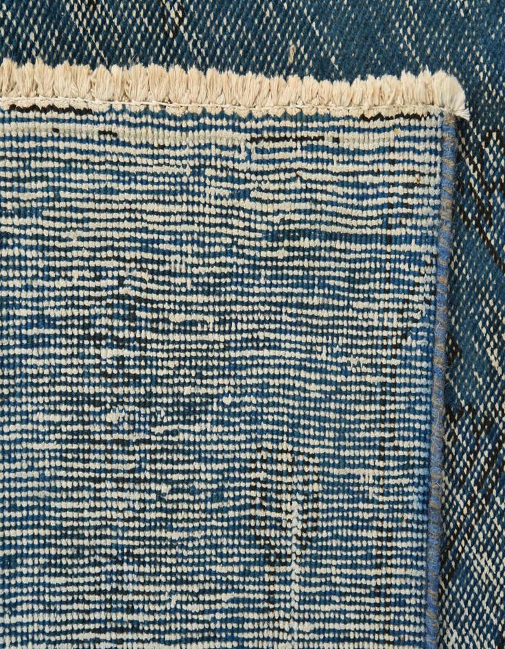 Detail image of  6' 7 x 9'  Hand Knotted Ultra Vintage Persian Wool Rug