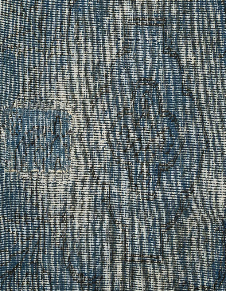 Detail image of  6' 7 x 9'  Hand Knotted Ultra Vintage Persian Wool Rug