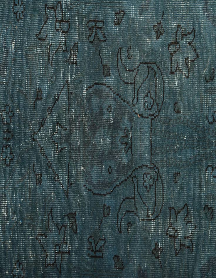 Detail image of  10' x 12' 8  Hand Knotted Ultra Vintage Persian Wool Rug