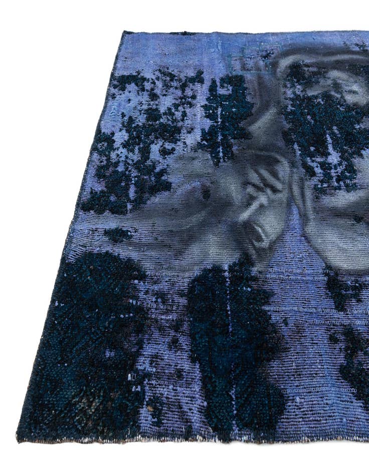 Detail image of  3' 8 x 5'  Hand Knotted Ultra Vintage Persian Wool Rug