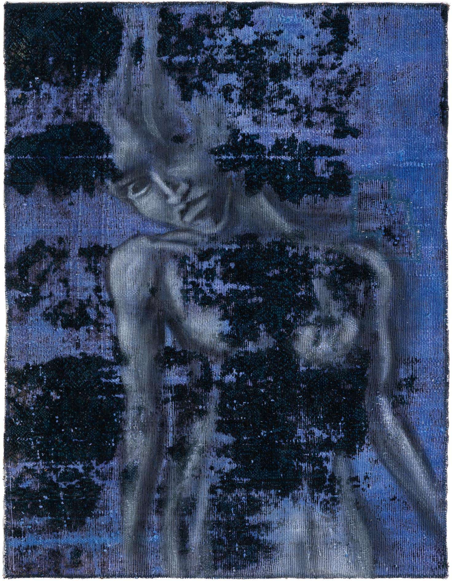 Primary image  3' 8 x 5'  Hand Knotted Ultra Vintage Persian Wool Rug