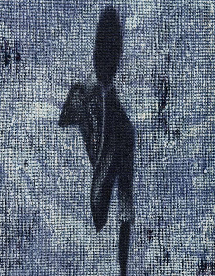 Detail image of  3' 9 x 4' 10  Hand Knotted Ultra Vintage Persian Wool Rug