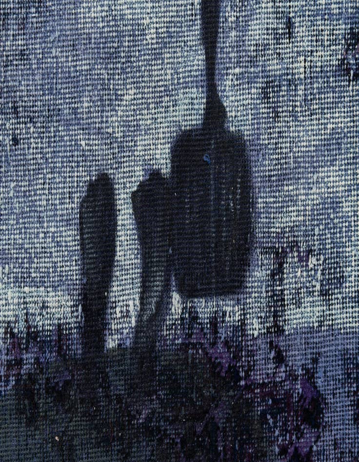 Detail image of  3' 9 x 4' 10  Hand Knotted Ultra Vintage Persian Wool Rug