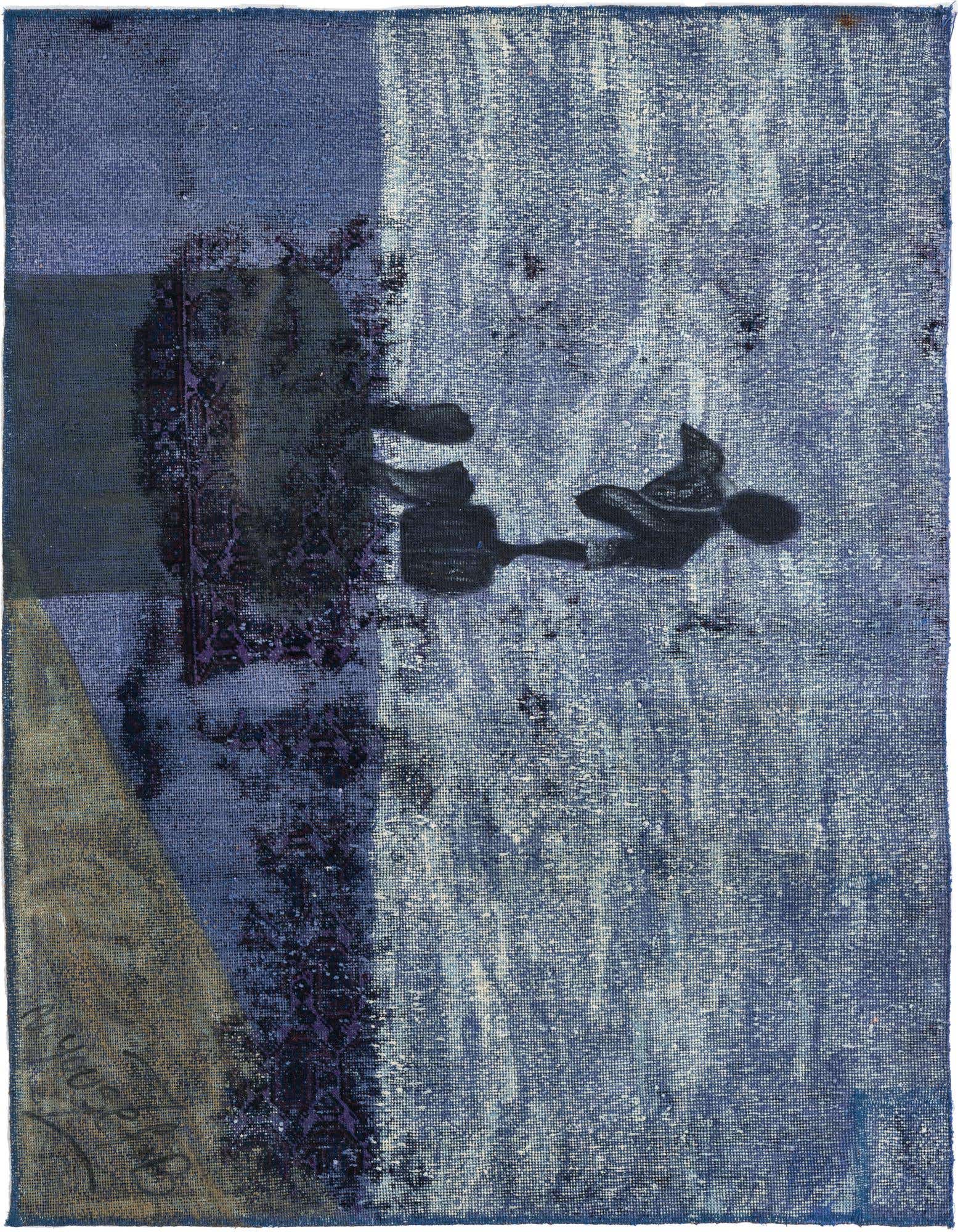 Primary image  3' 9 x 4' 10  Hand Knotted Ultra Vintage Persian Wool Rug