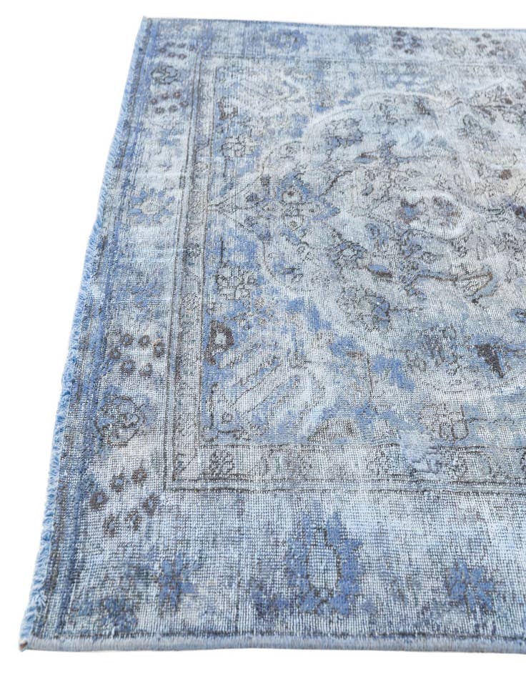 Detail image of  6' x 9' 8  Hand Knotted Ultra Vintage Persian Wool Rug