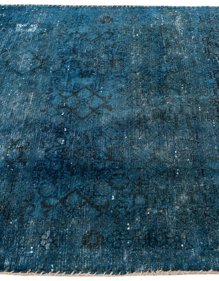 Detail image of  3' 5 x 4' 10  Hand Knotted Ultra Vintage Persian Wool Rug