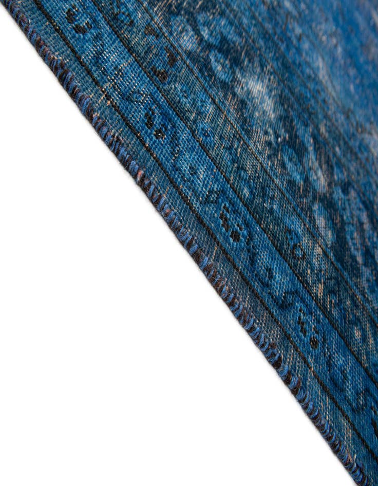 Detail image of  6' 5 x 9' 2  Hand Knotted Ultra Vintage Persian Wool Rug