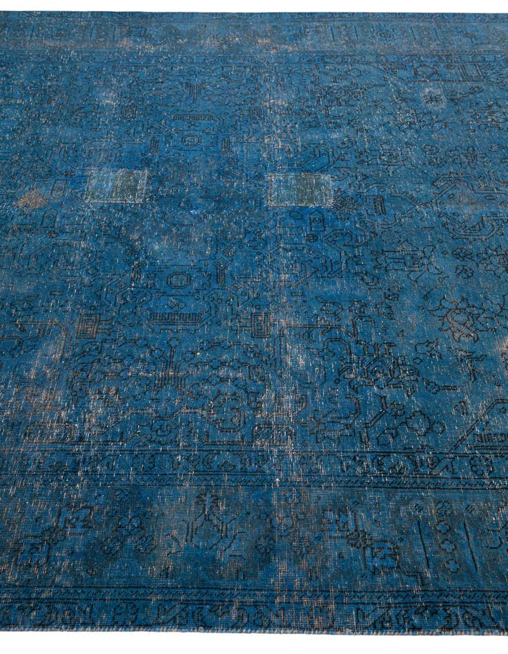 Detail image of  6' 8 x 9' 4  Hand Knotted Ultra Vintage Persian Wool Rug