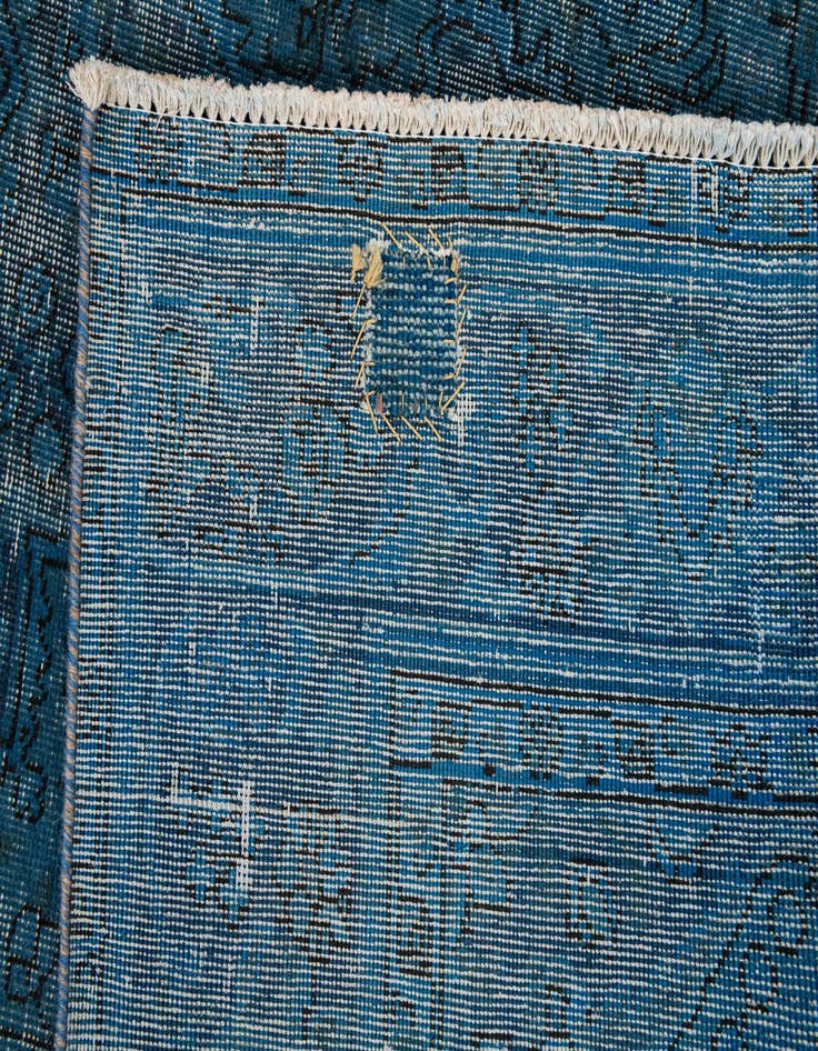 Detail image of  6' 7 x 9' 6  Hand Knotted Ultra Vintage Persian Wool Rug