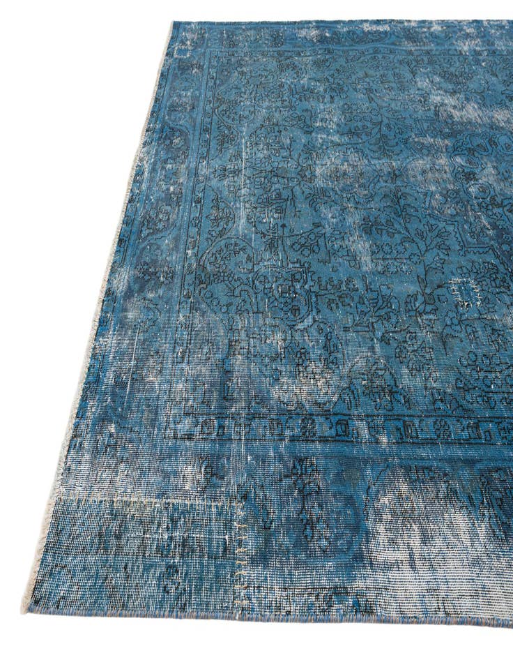 Detail image of  6' 7 x 9' 6  Hand Knotted Ultra Vintage Persian Wool Rug
