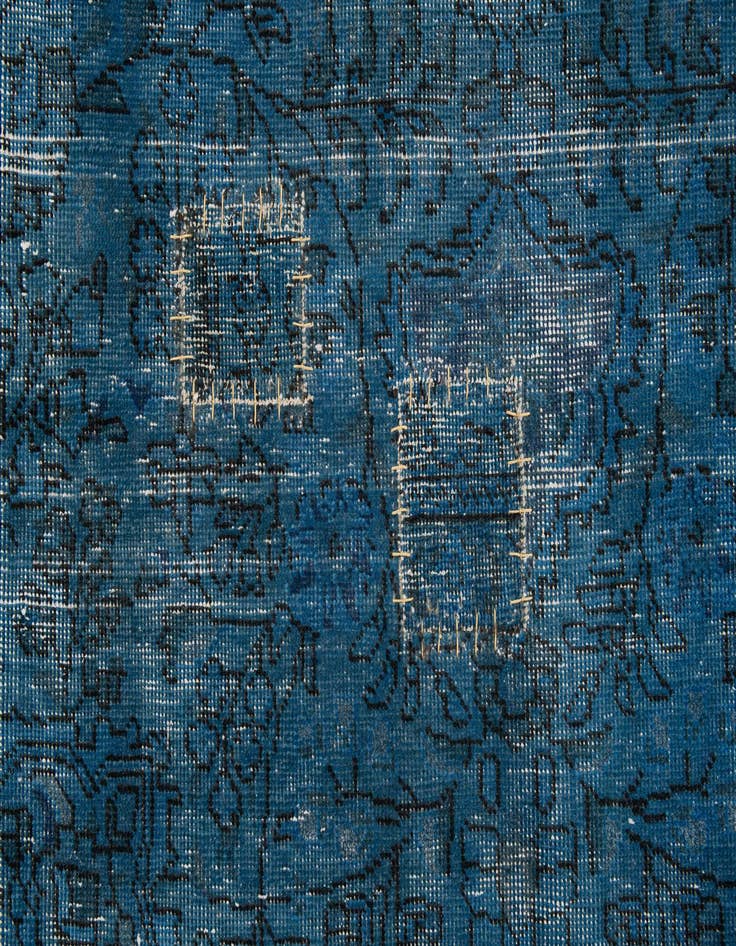 Detail image of  6' 7 x 9' 6  Hand Knotted Ultra Vintage Persian Wool Rug