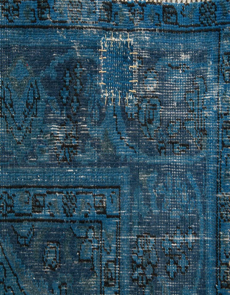 Detail image of  6' 7 x 9' 6  Hand Knotted Ultra Vintage Persian Wool Rug