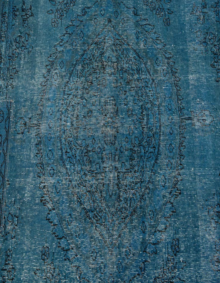 Detail image of  6' 8 x 9' 6  Hand Knotted Ultra Vintage Persian Wool Rug