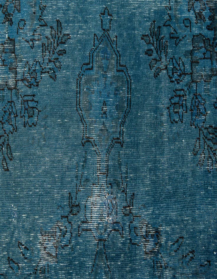 Detail image of  6' 8 x 9' 6  Hand Knotted Ultra Vintage Persian Wool Rug