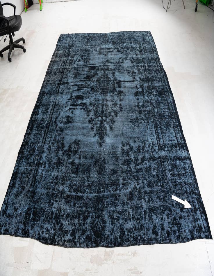 Detail image of  9' x 11' 2  Hand Knotted Ultra Vintage Persian Wool Rug