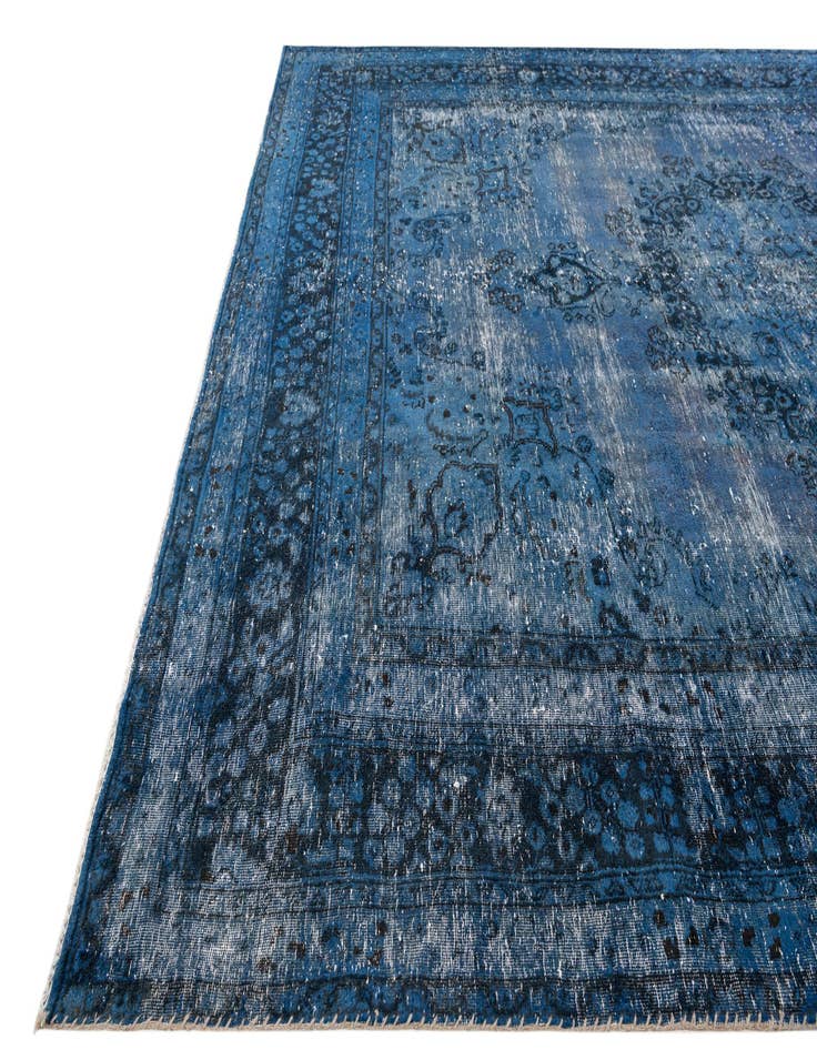 Detail image of  8' x 10' 9  Hand Knotted Ultra Vintage Persian Wool Rug