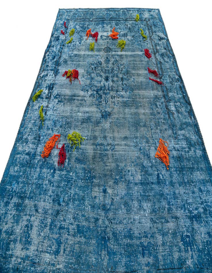 Detail image of  8' x 10' 8  Hand Knotted Ultra Vintage Persian Wool Rug