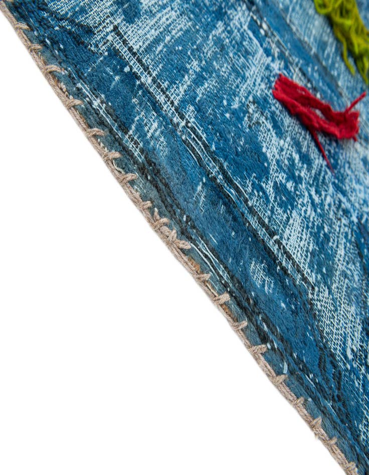 Detail image of  8' x 10' 8  Hand Knotted Ultra Vintage Persian Wool Rug