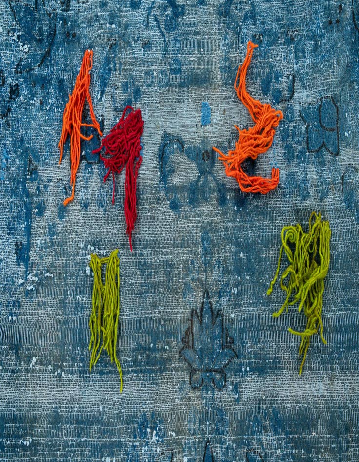 Detail image of  8' x 10' 8  Hand Knotted Ultra Vintage Persian Wool Rug