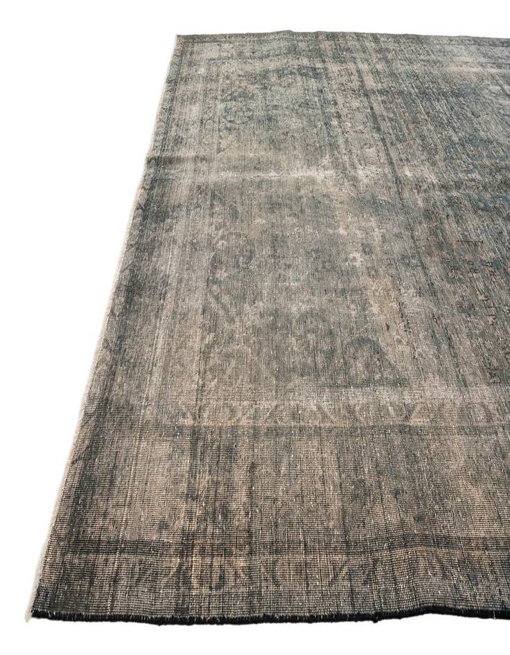 Detail image of  6' 7 x 9' 4  Hand Knotted Ultra Vintage Persian Wool Rug