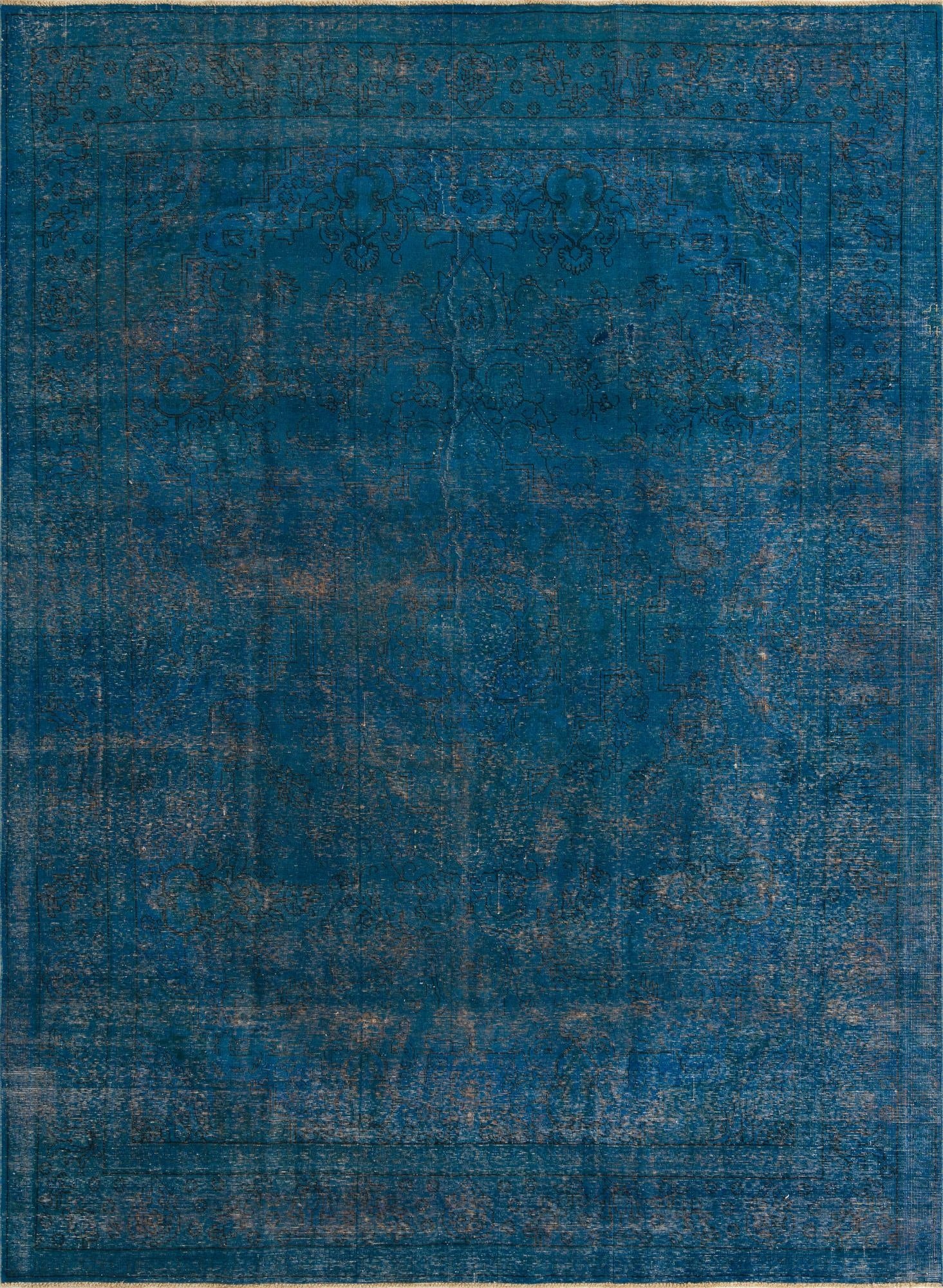  9' 6 x 12' 10  Hand Knotted Ultra Vintage Persian Wool Rug