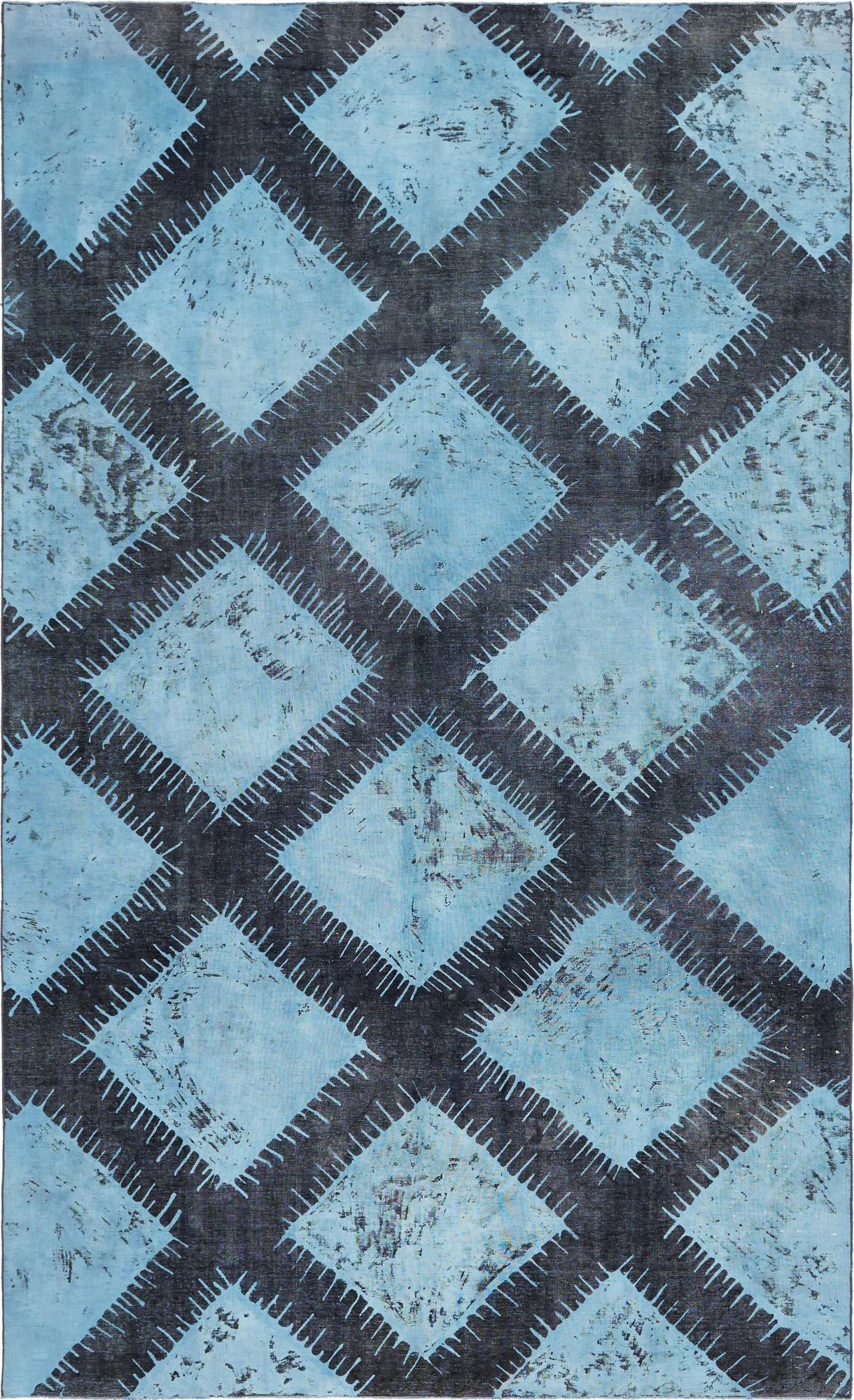  7' 9 x 9' 9  Hand Knotted Ultra Vintage Persian Wool Rug