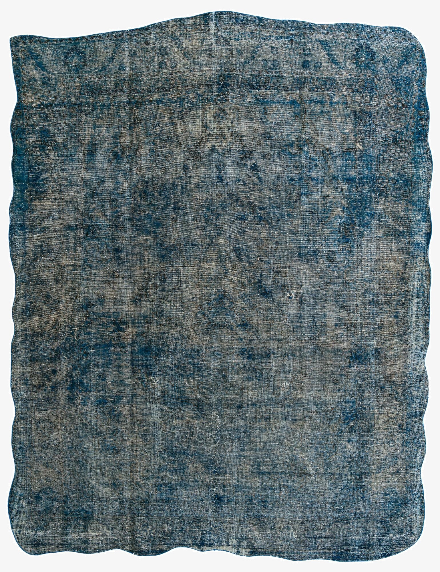  9' 6 x 12' 4  Hand Knotted Ultra Vintage Persian Wool Rug