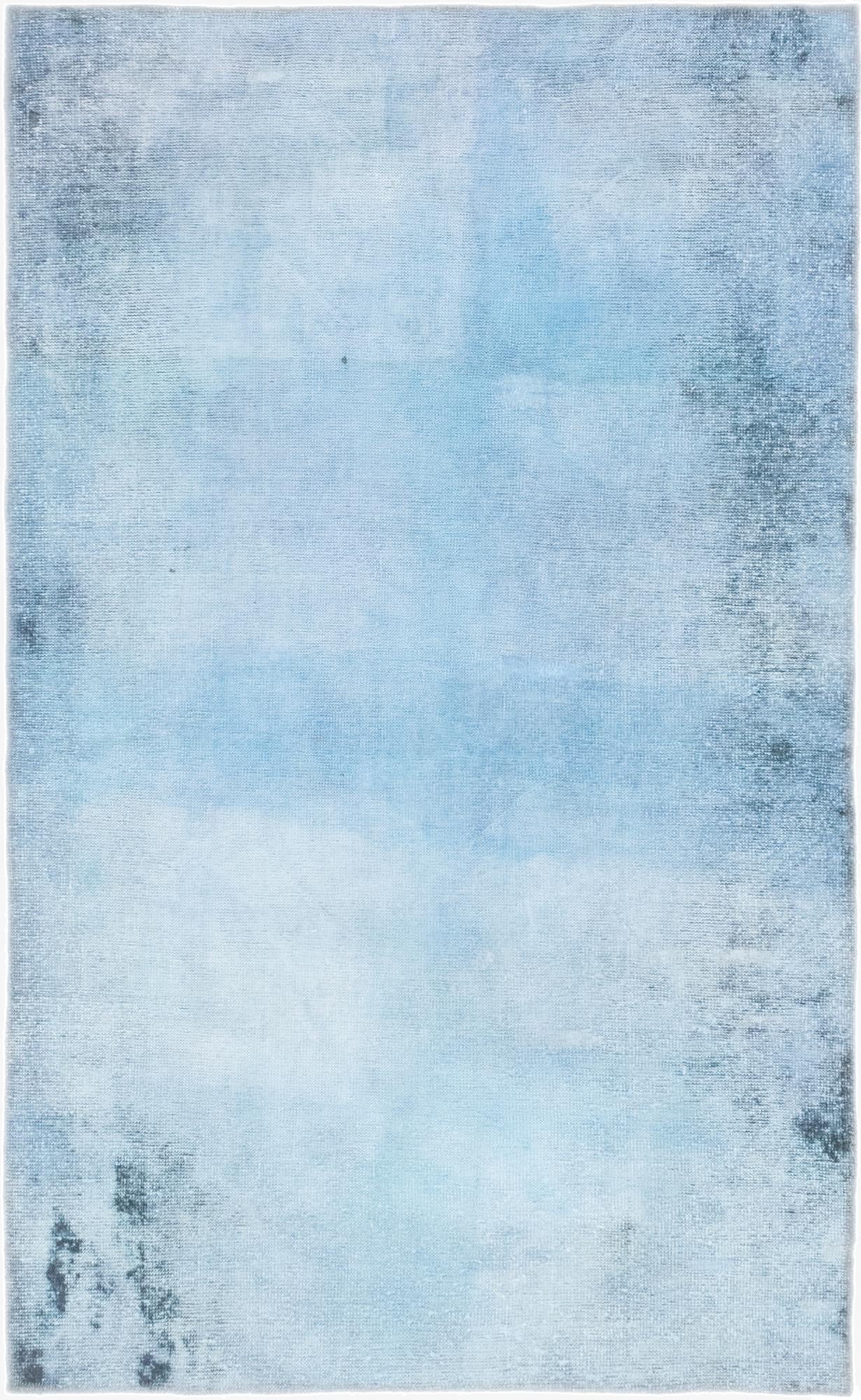  3' 9 x 6' 3  Hand Knotted Ultra Vintage Persian Wool Rug