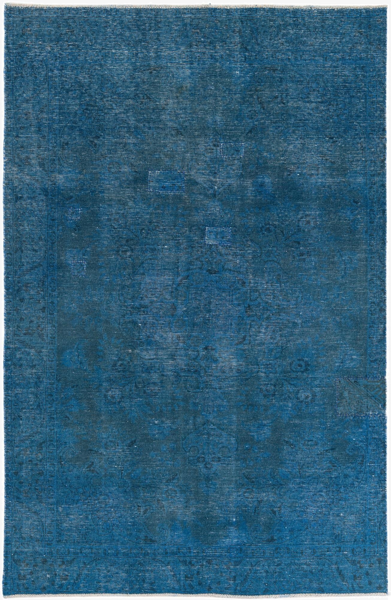  6' x 9' 2  Hand Knotted Ultra Vintage Persian Wool Rug