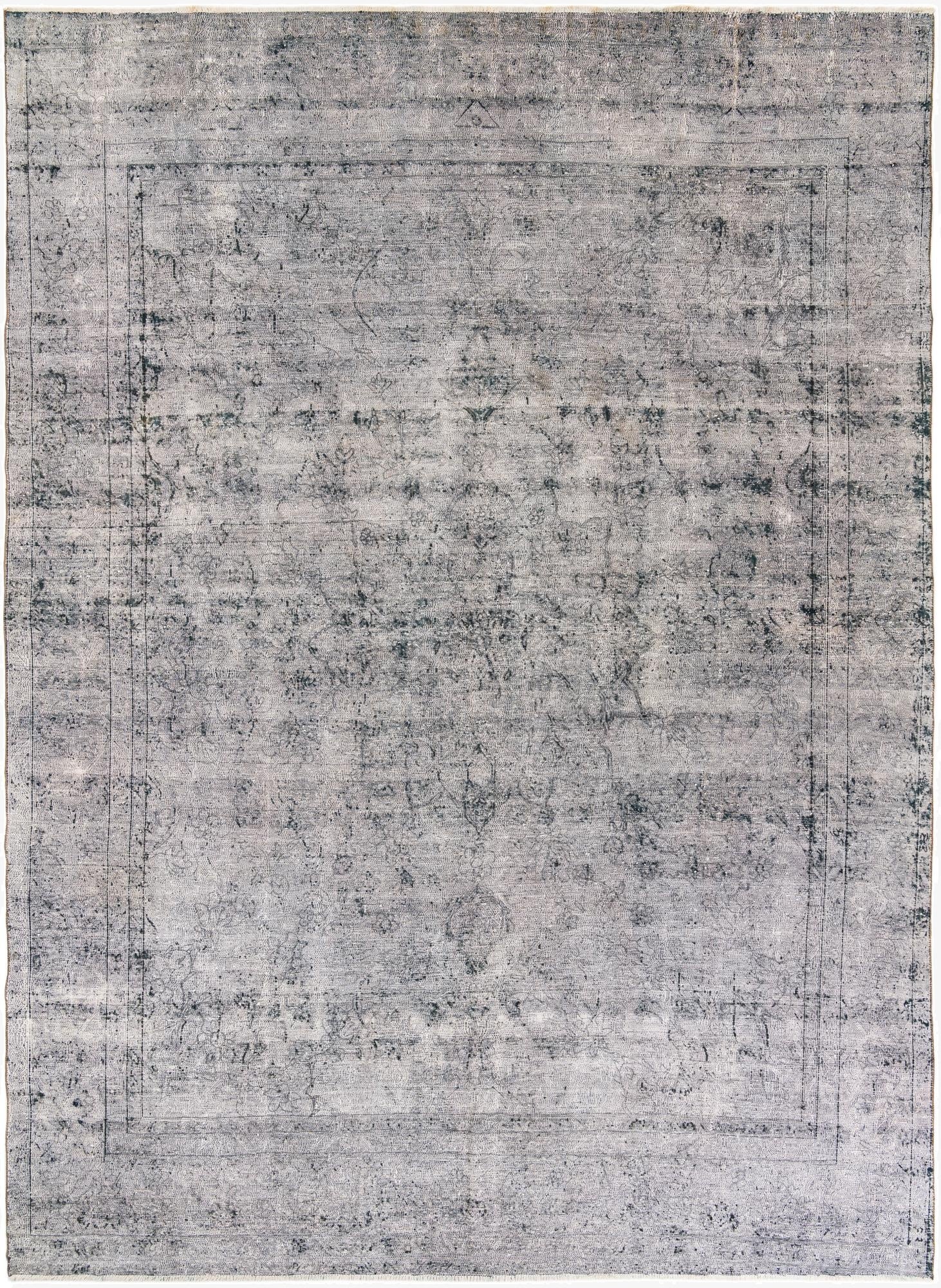  9' 2 x 12' 7  Hand Knotted Ultra Vintage Persian Wool Rug