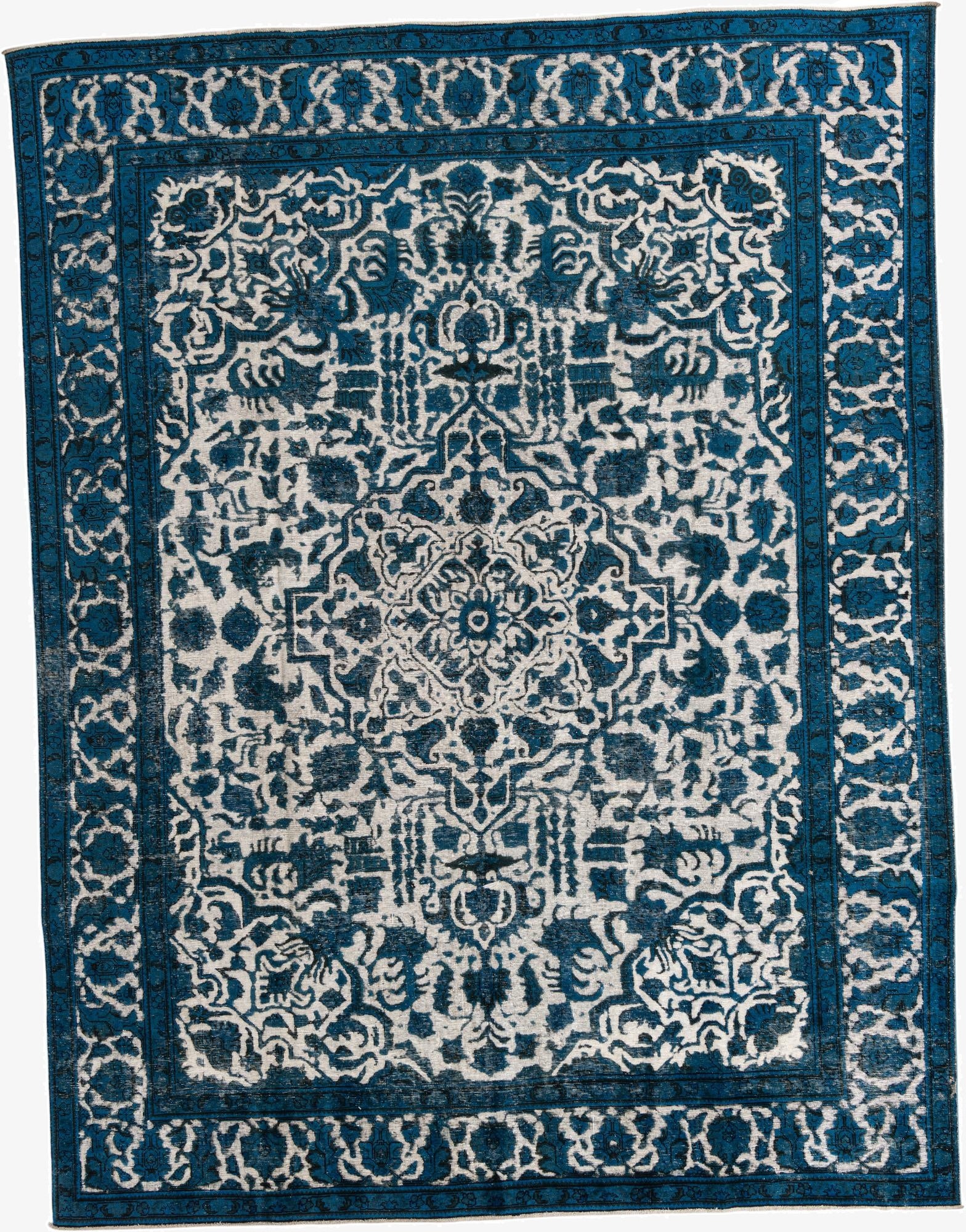  9' 9 x 12' 9  Hand Knotted Ultra Vintage Persian Wool Rug