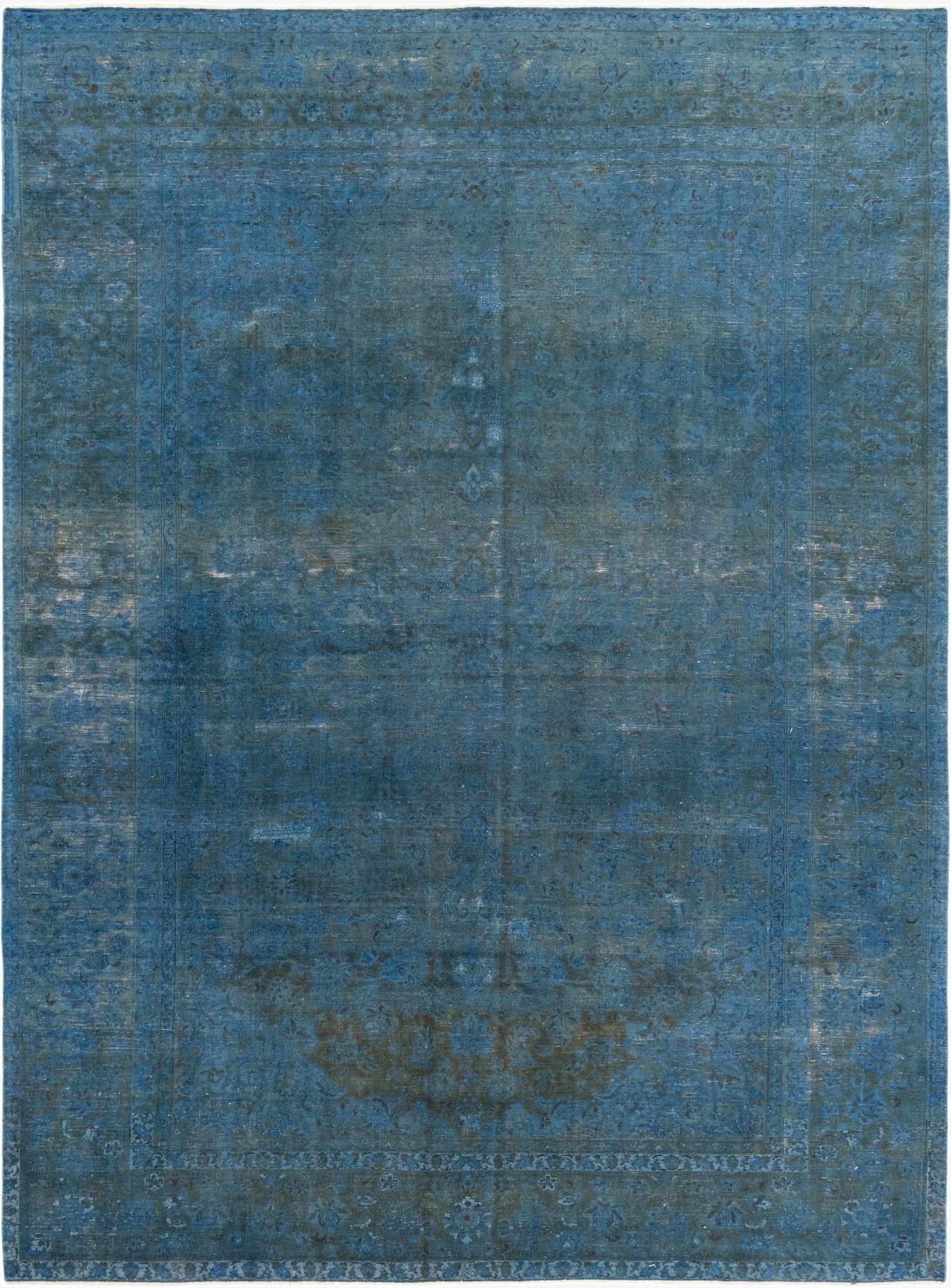  9' x 12' 7  Hand Knotted Ultra Vintage Persian Wool Rug