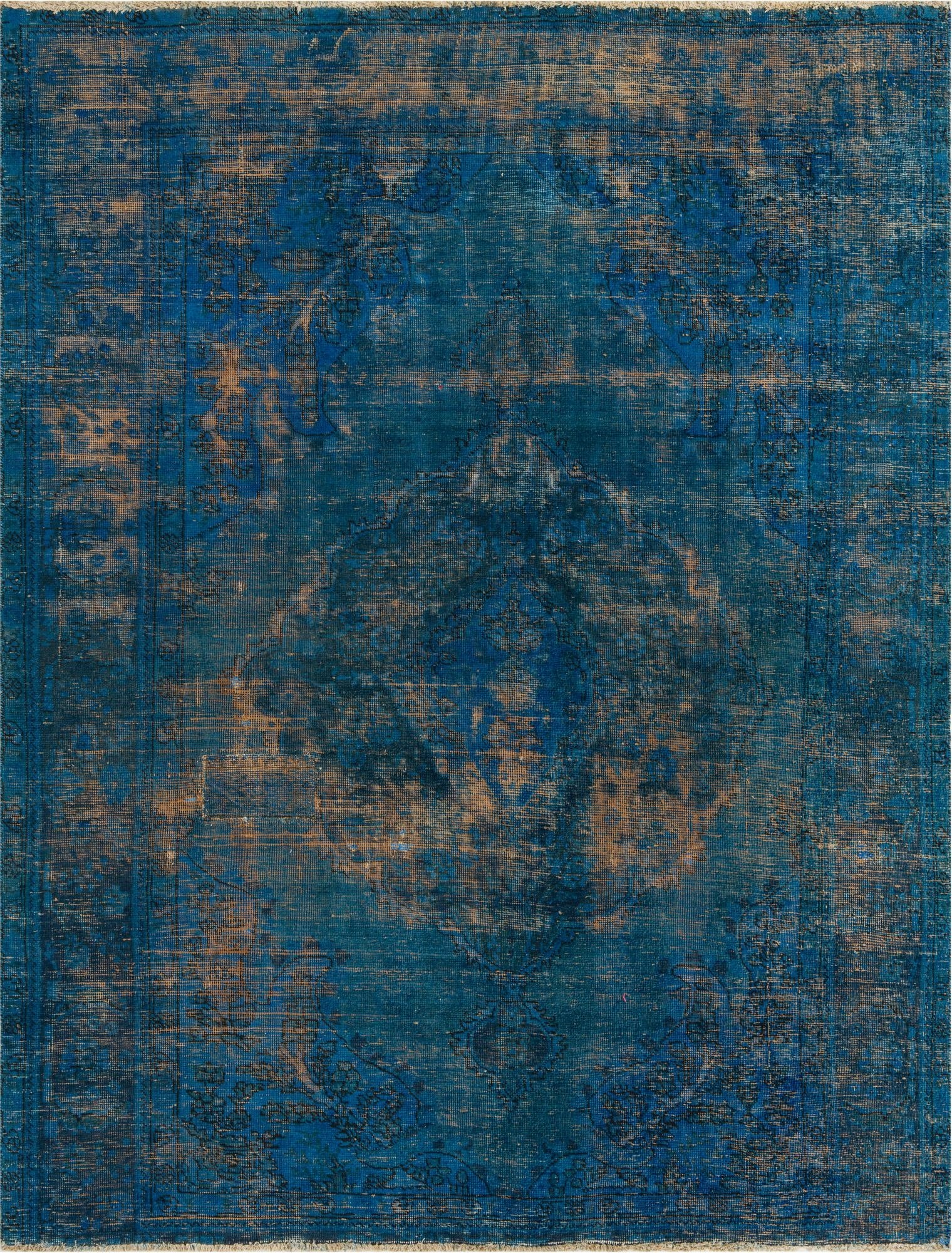  6' 5 x 8' 3  Hand Knotted Ultra Vintage Persian Wool Rug