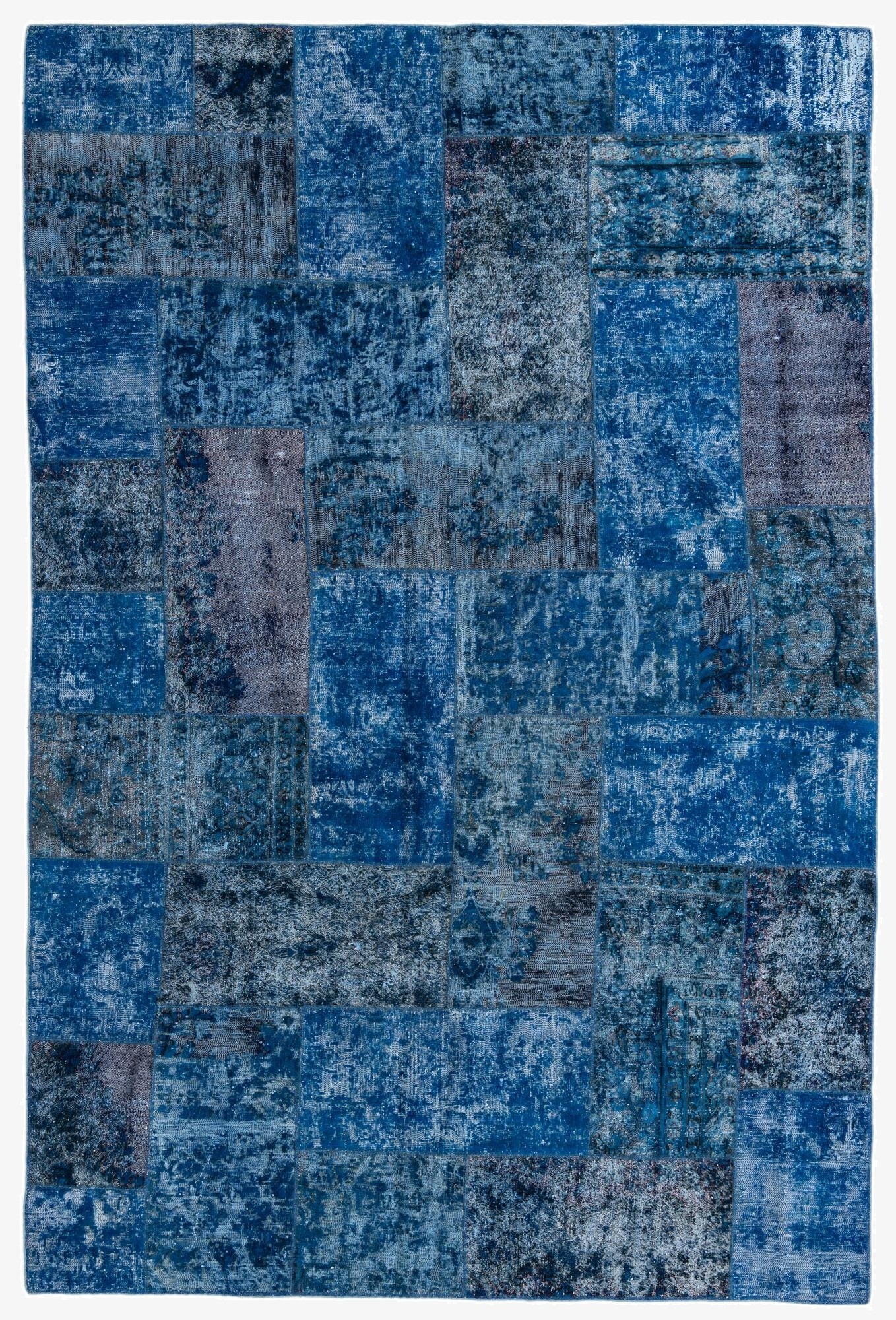  6' 8 x 10' 1  Hand Knotted Ultra Vintage Persian Wool Rug