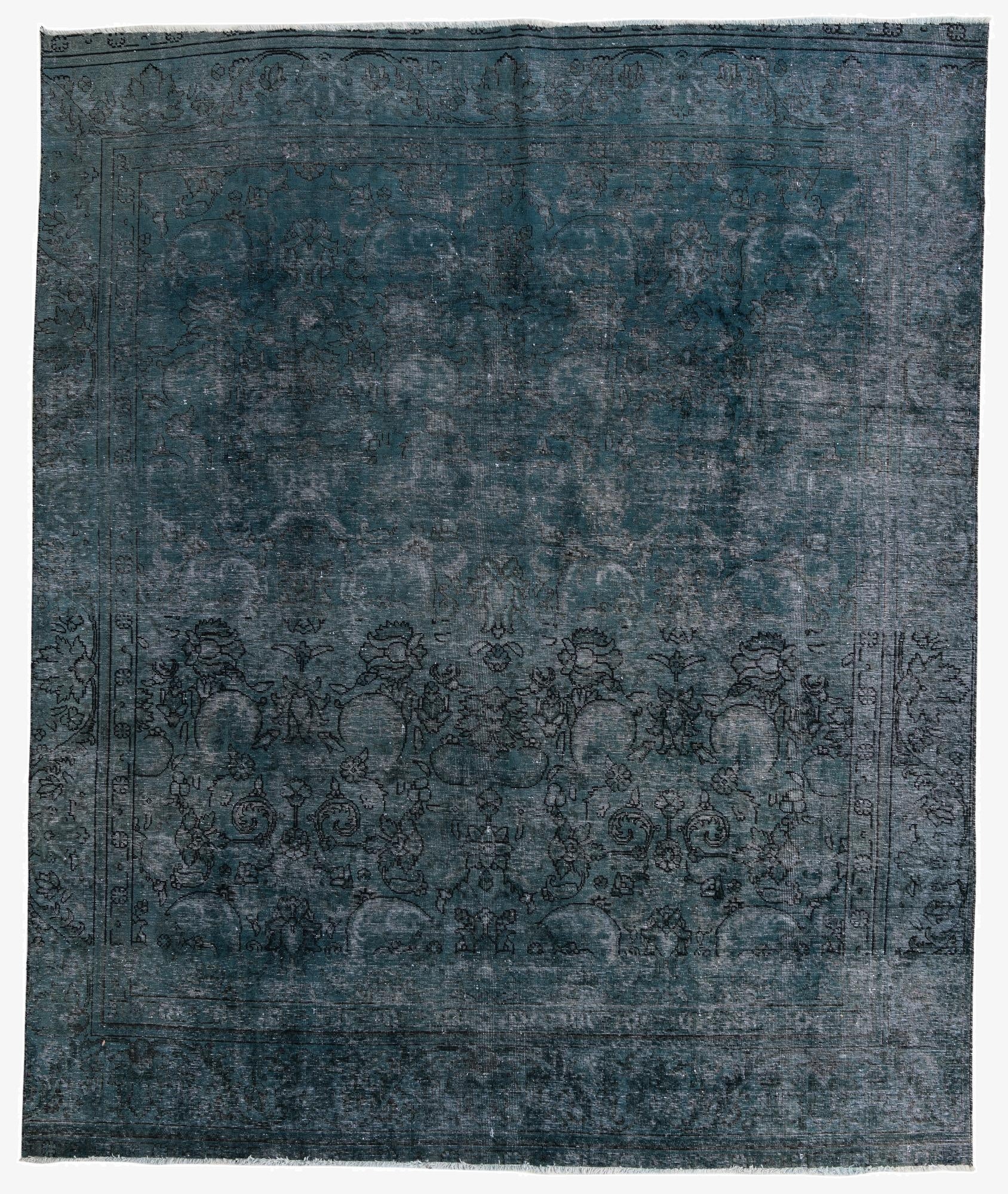  9' x 10' 9  Hand Knotted Ultra Vintage Persian Wool Rug