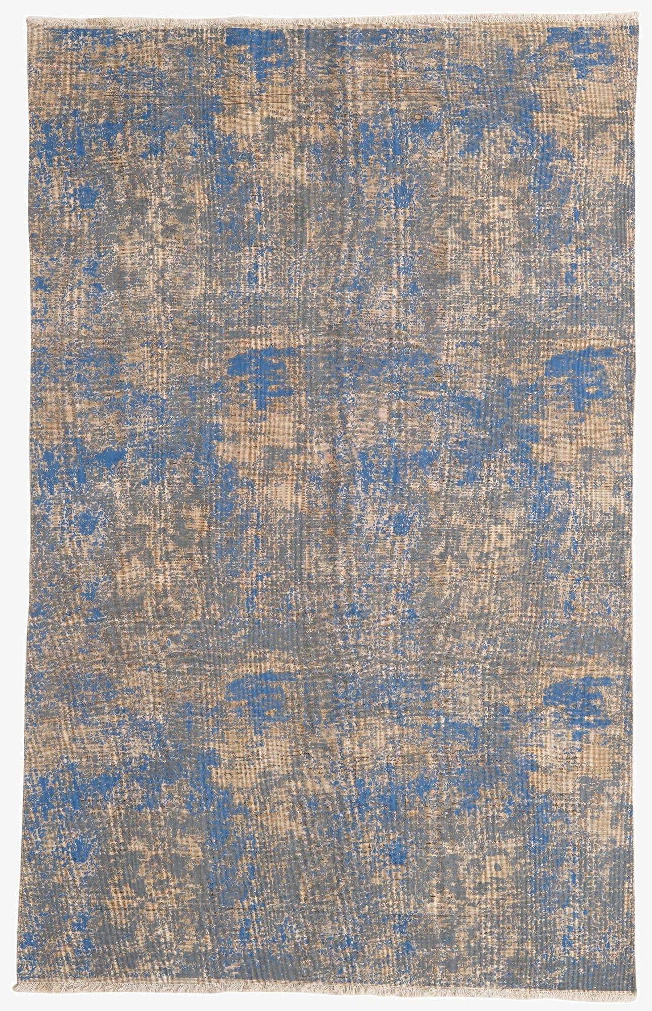  5' 7 x 8' 10  Hand Knotted Ultra Vintage Persian Wool Rug